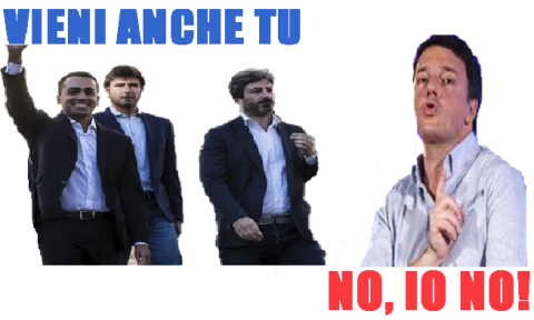“Vieni anche tu? No, io no” “Vieni anche tu? No, io no”